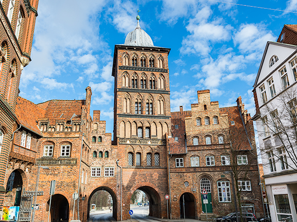 Burgtor City Gate in Luebeck